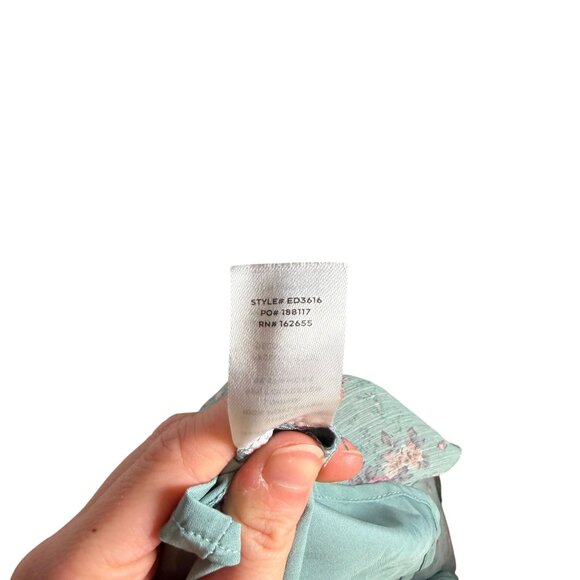 Lulus Flirty Dreamer Sage Floral Bustier Lace Ribbon Mini Dress Size Medium NWT - Picture 5 of 5